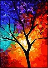 16 x 20 Inch DIY Oil Painting on Canvas Paint by Number Kit for Adults Beginner Beautiful Scenery Plant Pattern Craft Hand-Painted Home Wall Decor Frameless pe 6