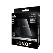Lexar SL500 Portable SSD Up to 2000MB/s Read and 1800MB/s Write, 1TB, Black
