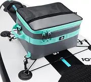 YVLEEN Waterproof Paddle Borad Cooler, SUP Cooler Durable PVC Material Paddle Board Deck Bag with Mesh Top Pocket, Adjustable Straps, Super Capacity for Stand-Up Paddleboard and Kayaking Accessories…