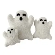 Short Plush Ghosty Throw Pillow For Halloween Home Sofa Chair Decor Gift