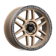 KMC KM544 Mesa 20x9 5x127 18mm Matte Bronze With Black Lip Wheel