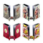 THE FLASH DC COMICS COMIC BOOK ART VINYL SKIN FOR SONY PS5 DISC EDITION BUNDLE