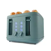 4 Slice Soft Touch Toaster - Dark Green