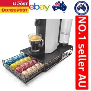 Moisture-Resistant Coffee Pod Storage for 40 Vertuoline Caps – Black Design