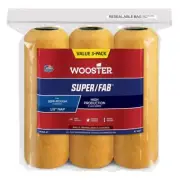 Wooster R750-9 Super/Fab Golden Yellow Knit Paint Roller Cover 9 W x 1/2 Nap in.