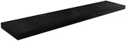 Joel's Antiques | 48 Inch Wide | Floating Shelves for Wall | Made of Natural Wood | Easy Install | Heavy Duty Rustic Book Dish Shelves | Perfect for Bathroom |Kitchen, Living Room, Bar | Black