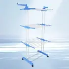 4-Tier Clothes Drying Rack with Two Wings Clothes Drying Floor Stand