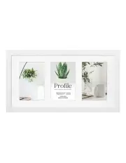 [Profile Australia] Australian Made Decorator Timber Collage Photo Frame 8x16 Inch/4x6 Inch (3) in White