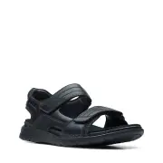 Clarks Men's Nature Trek Black Nubuck Sandals 26159760