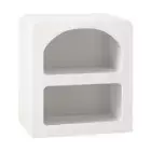NNEED Bedside Table Open Shelf White