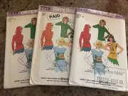 1976 SIMPLICITY #7719 - LADIES PULLOVER COWL NECKLINE & SUMMER TOP PATTERN FF