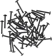 100pcs Computer Case Case Fan Screws DIY Water Cooling Screws Computer Fan Fixing Black Iron