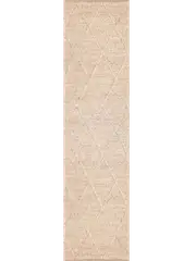 Darcy Diamond Beige Felted Wool Hallway Runner