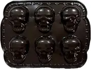 Skull Baking Mold Metal 3D Skeleton Halloween Cake Mold Skull Ice Cube Skull Baking Cake Mould, 3D Skull Sugar Mould, Ice Cube Tray, Skull Head Jelly Mould