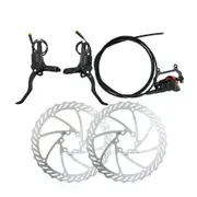 EUNORAU 2 Piston Hydraulic Disk Brake Sets with 180MM Disc Rotor