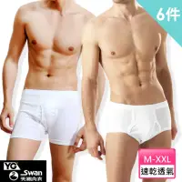 在飛比找momo購物網優惠-【YG 天鵝內衣】5+1件組 舒適優質透氣羅紋內褲 -速(三