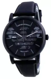 Emporio Armani AR60032 Luigi Skeleton Leather Strap Analog 50M Men's Watch