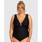 Nessa Milano Plunge Full Bust One Piece Swimsuit