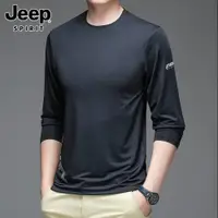 在飛比找ETMall東森購物網優惠-Jeep男士新款打底衫休閑長袖t恤