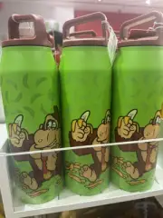Nintendo NY Donkey Kong Banana 32oz Water Bottle Bowser Peach Super Mario NWT