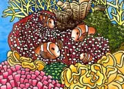 QPuzzles 1000 Piece Jigsaw Puzzle - Lyn Randall - Clown Fish