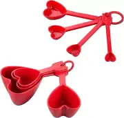 Heart Measuring Cups and Spoons Set for Valentine's day and Everyday