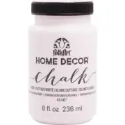 Plaid FolkArt 236ml Premium Home Decor Chalk Cottage White Acrylic Paint Matte