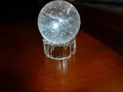 Sphere Egg Large Crystal Display Stand Beveled