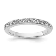 14k White Gold Band