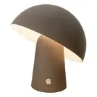 LED Cordless Mushroom USB Rechargeable Table Lamp Dimming Night Light - Steel Gr
