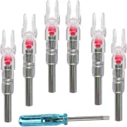 HUNTER ACTION 6PCS S LED Lighted Nocks Arrowtail Archery Nocks, Hunting Shot ...