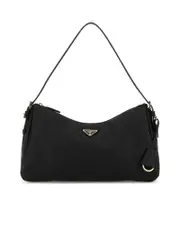 Prada Triangle-Logo Zipped Shoulder Bag