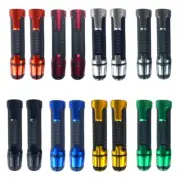 Motorcycle Black 7/8 "22mm Hand Grips Aluminum Rubber Handle Thrusters Grips