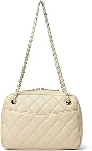 [Doris&Jacky] Quilted Lambskin Shoulder Bag for Women, Small Soft Designer Crossbody Chain Purse