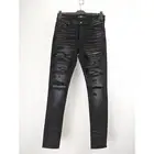 Amiri Rainbow Paisley Thrasher Jeans in Aged Black BNWT 34