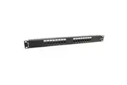 Dynamix PP-C6-16 16 Port 19" Cat6 UTP Patch Panel, T568A & T568B Wiring - 1RU -