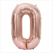 Catzon Number Balloons Giant Jumbo Number Foil Mylar Balloons for Birthday and Anniversary Decorations -Rose Gold