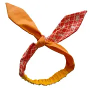 Pretty Cute Bow Tie Headband Head Band Fabric Yellow Orange Red Elephant 84cm