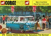 Corgi Toys 479 Commer Mobile Camera Van A4 Size Poster Shop Display Sign Leaflet