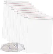 CHICAMPERA 10pcs Clear Resealable Bags Multi Functional Storage for Travel Packing Toiletries Food Shoes Self Sealing Pouches for Use Pe Material