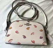 Coach Madi Crossbody With Snail Print Silver/Chalk Multi