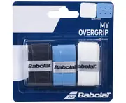 Babolat My Grip Overgrip 3 Pack - Black/Blue/White