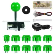 PC Joystick DIY Kit Arcade Game Joystick Parts ABS 5Pin for Classic Arcade Green