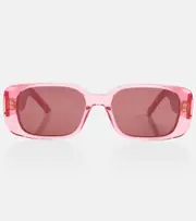 [Dior Eyewear] Dior Eyewear Wildior S2U rectangular sunglasses One size pink