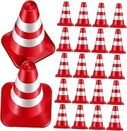 Milisten 30Pcs Mini Traffic Cones for Models for Sensory Play and Classroom Teaching for Sand Table Engineering and Traffic Themed Parties