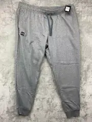 NWT Under Armour Men's Rival Fleece Loose Fit Joggers 3XLT Gray