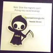 Needle Minder for Cross Stitch Needle Keep Magnetic Grim Reaper