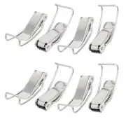 Chest Box Stainless Steel Toggle Latches Catch Hasp Clamp 118x34x20mm 8pcs