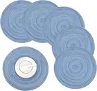 Round Placemats 15 Inch Set 6 Braided Cotton Heat Insulation Dining Table Mats B