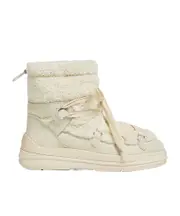 Moncler Lace-Up Snow Boots 36,37,38 white